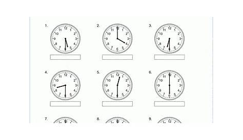 Telling time worksheets | K5 Learning