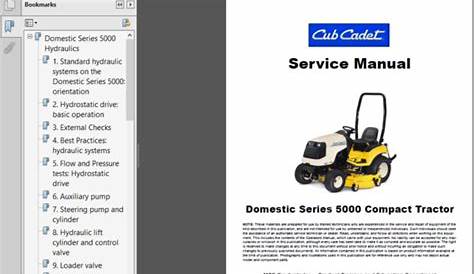 cub cadet sc300 maintenance manual