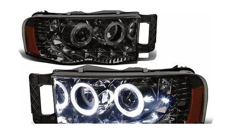 Dodge Ram 2500 2004-2005 Smoked Projector Headlights | A1354WD5101 - TopGearAutosport