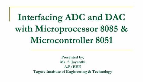 interfacing adc and dac with 8051