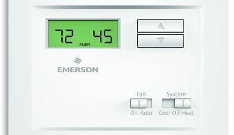 Emerson Thermostat Operating Instructions