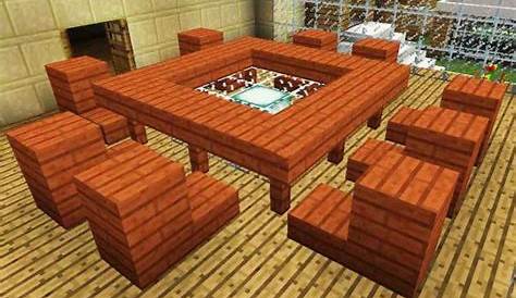 how to make a dining table in minecraft