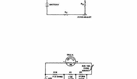Figure 1-8. Typical ohmmeter circuit | ohmmeter circuits | Electrical Blog