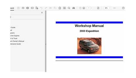 ford expedition service manual