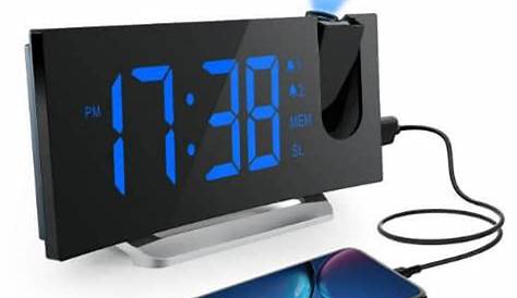 Best alarm clock with projector and phone charger wireless