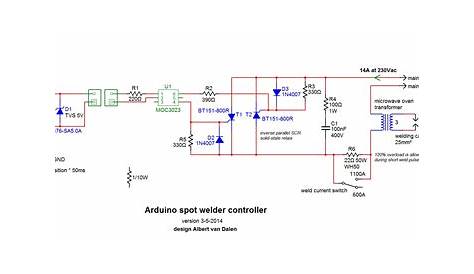 mini spot welder circuit diagram