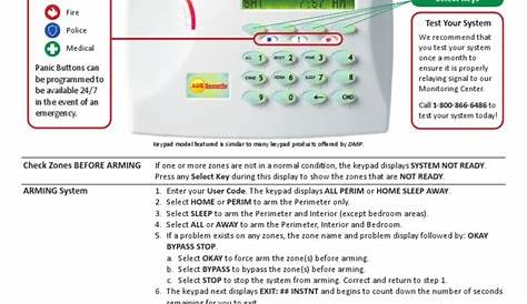 DMP Keypad Quick Reference Guide