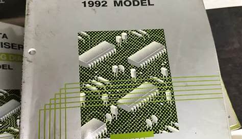 1992 TOYOTA LAND Cruiser Wiring Diagram Manual Original Electrical