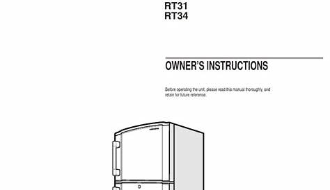 samsung refrigerator user manual pdf