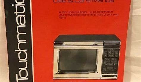 amana radarange microwave manual