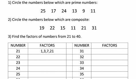 multiples grade 6 worksheet