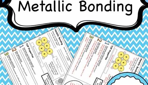 metallic bond worksheet