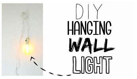 DIY Hanging Wall Lamp! | How to Wire a Light - YouTube