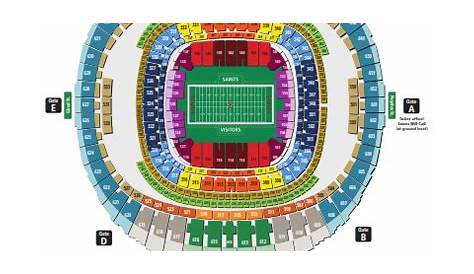 saints stadium seating chart