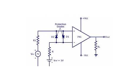 741 IC Op-amp comparator circuit diagram,schematic, design,working