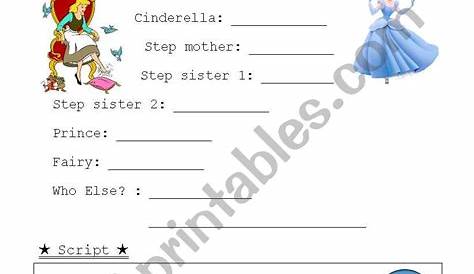 English worksheets: Cinderella playscript