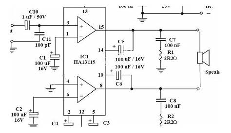 Build a18W Car Stereo Amplifier Circuit Diagram | all about wiring diagram