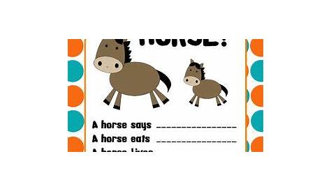 horse worksheet for students