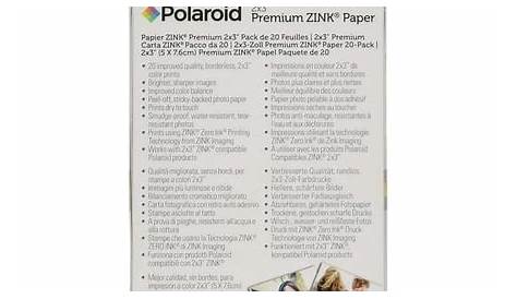 polaroid snap camera zink paper