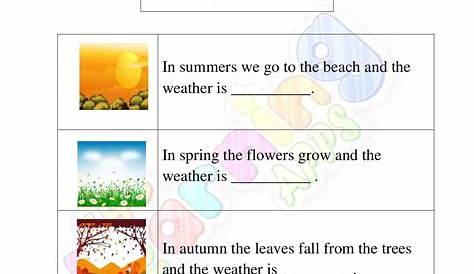 grade 4 season worksheet
