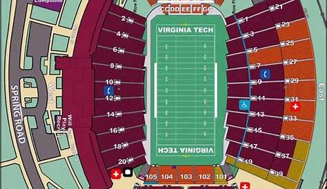 virginia tech lane stadium seating chart