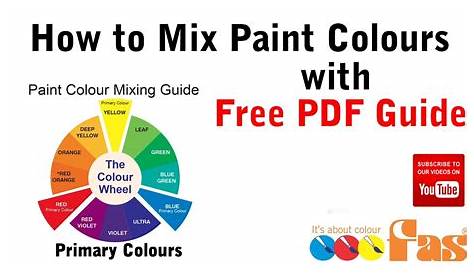 Watercolor Mixing Chart Download at GetDrawings | Free download