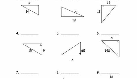 six trigonometric ratios worksheets with answers