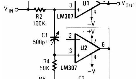 high q notch filter circuit diagram