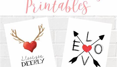 FREE Valentine's Day Printables - Dream Design DIY