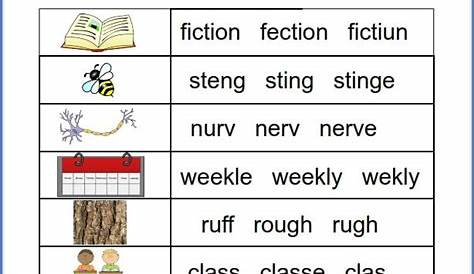spelling worksheets grade 4