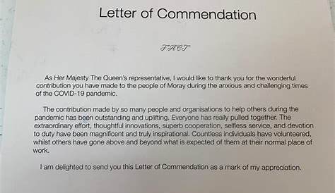 Letter of Commendation - FACT