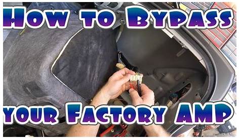 How to Bypass your cars factory amplifier - YouTube