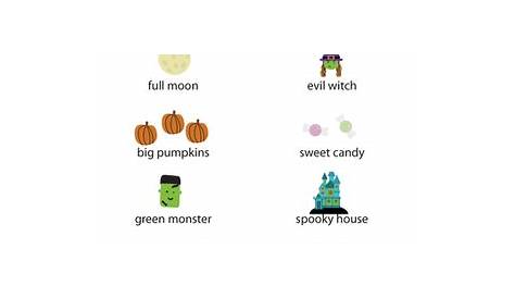 Halloween Adjectives and Nouns | Worksheet | Education.com | Halloween