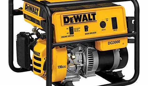 DEWALT 3000 Watt Commercial Portable Generator with California