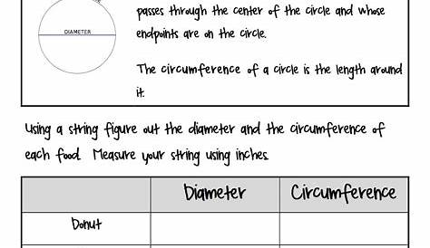 pi day worksheet for elementary students