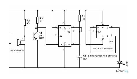 Clap On Clap Off Switch Circuit Diagram Hobby Electronics, Electronics