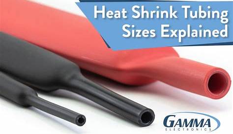 heat shrink tubing sizes chart