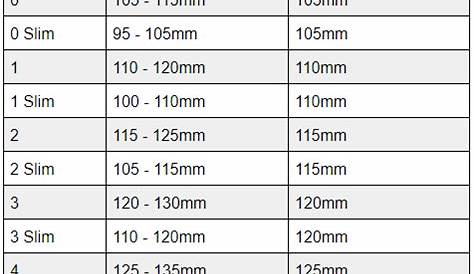 Size Charts