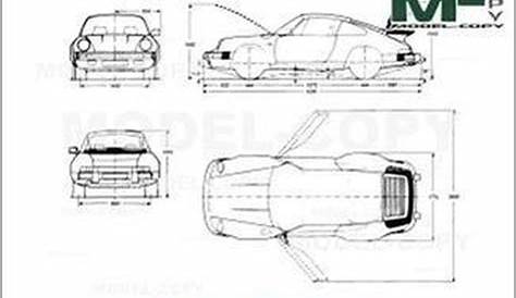 porsche 911 schematic drawing