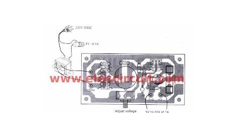 Adjustable dc voltage regulator circuit using ic-7805