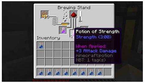 how to make strength potion minecraft