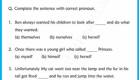 Reflexive Pronouns Worksheet for Grade 6 Grammar For Kids, Teaching
