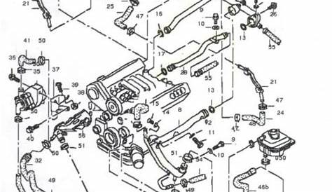 audi a4 coolant hose diagram