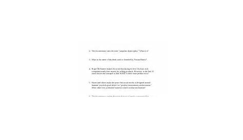 the social dilemma worksheet answers