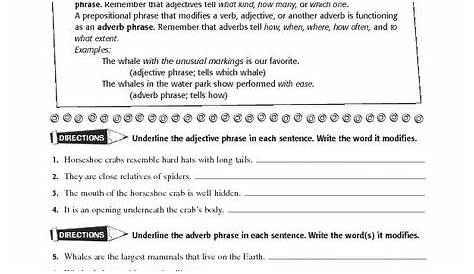 20 Prepositional Phrases Worksheet 6th Grade | Desalas Template
