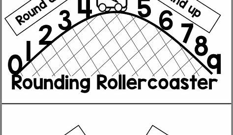 rounding roller coaster printable