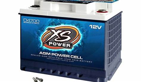XS Power® D4700 - D-Series 12V AGM Battery