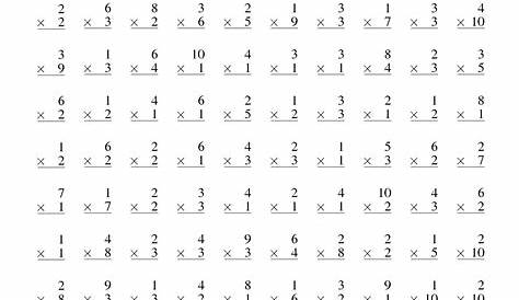 multiplication practice 3rd grade