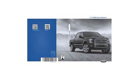 2017 Ford F 150 Owners Manual PDF Manual | Car Owners Manuals
