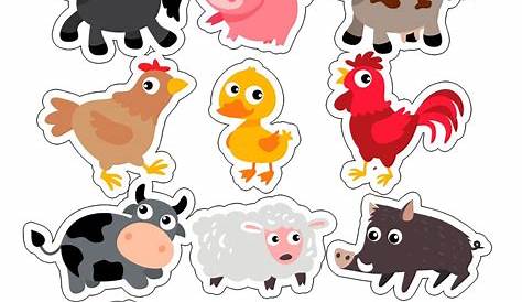 cut out farm animals templates